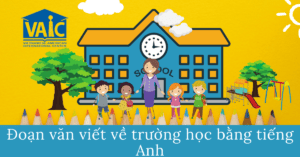 bia doan van viet ve truong hoc bang tieng anh