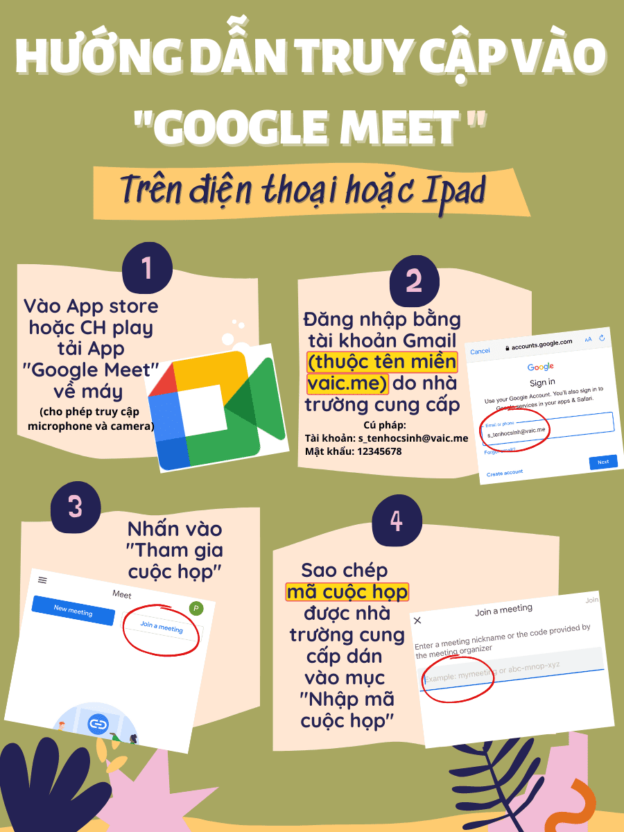 huong dan google meet tren mobile