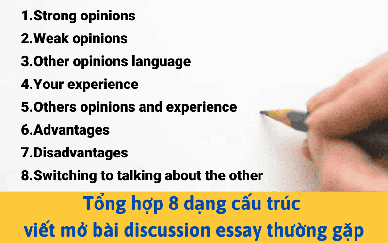 tong hop 8 dang cau truc viet mo bai discussion essay thuong gap