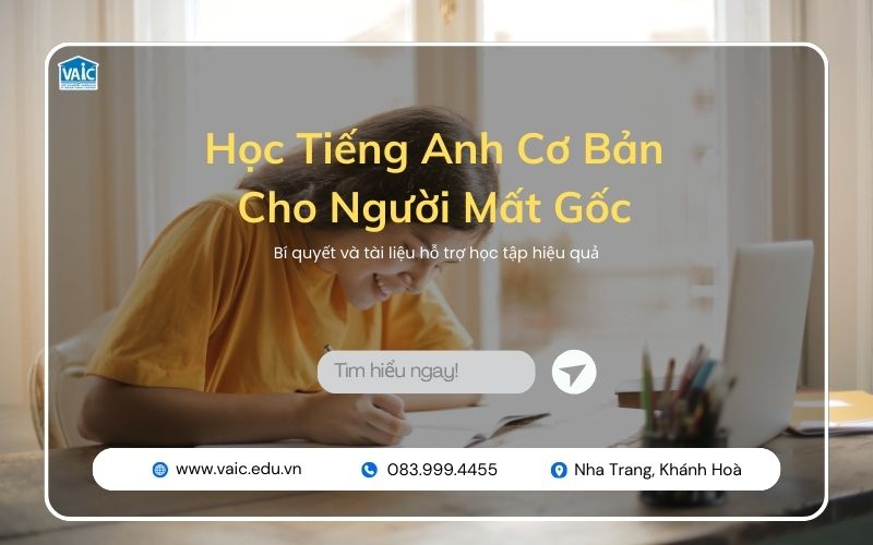 Học tiếng anh cơ bản cho người mất gốc