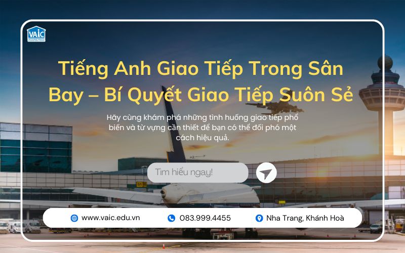 Tiếng Anh Giao Tiếp Trong Sân Bay