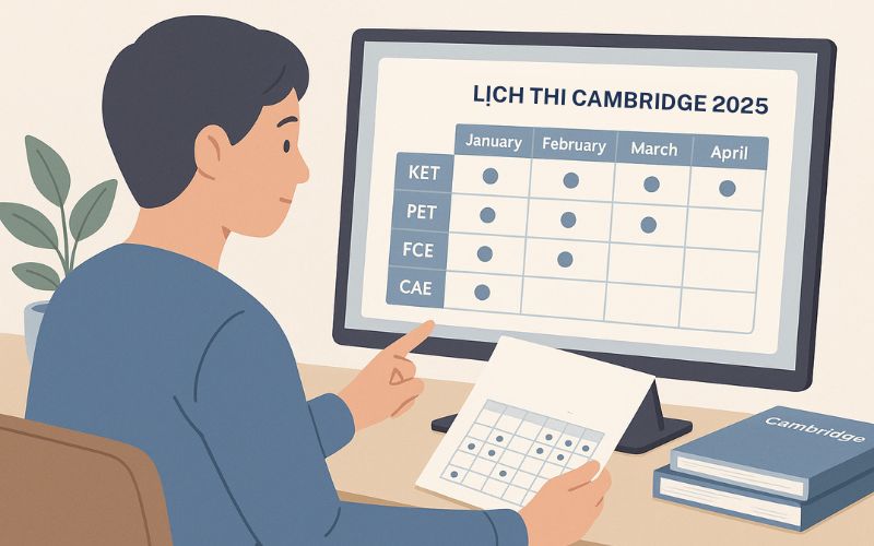 Lịch thi chứng chỉ Cambridge 2025 (Cập nhật theo tháng) 7 lich thi chung chi cambridge 2