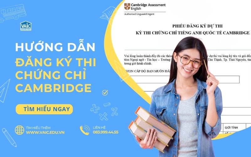 đăng kí thi chứng chỉ Cambridge