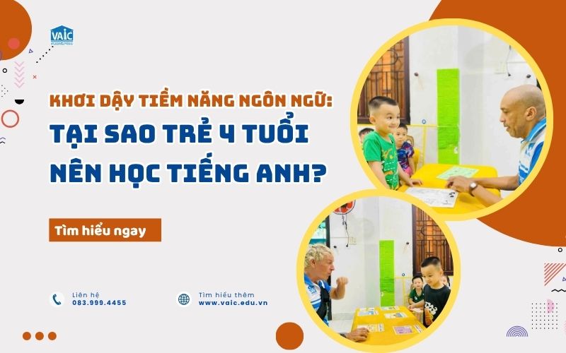 tại sao nên cho trẻ 4 tuổi học tiếng anh
