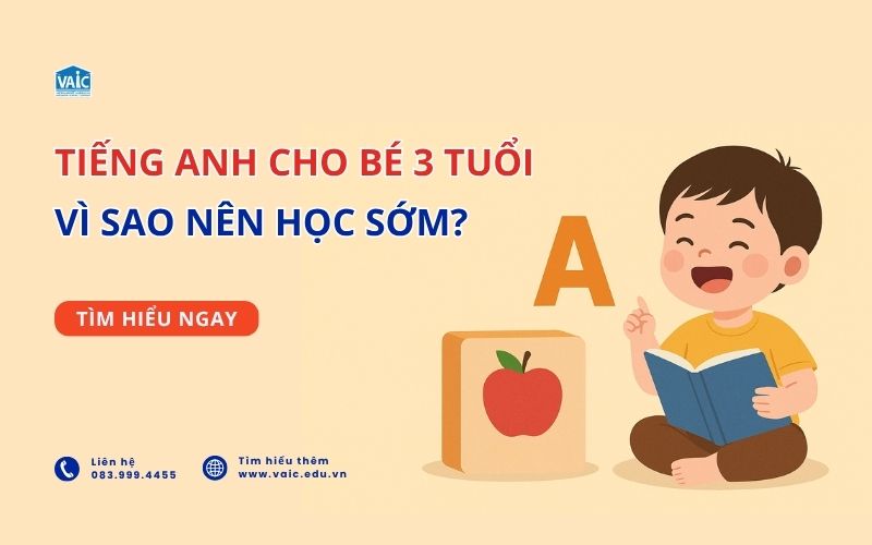 tiếng anh cho bé 3 tuổi