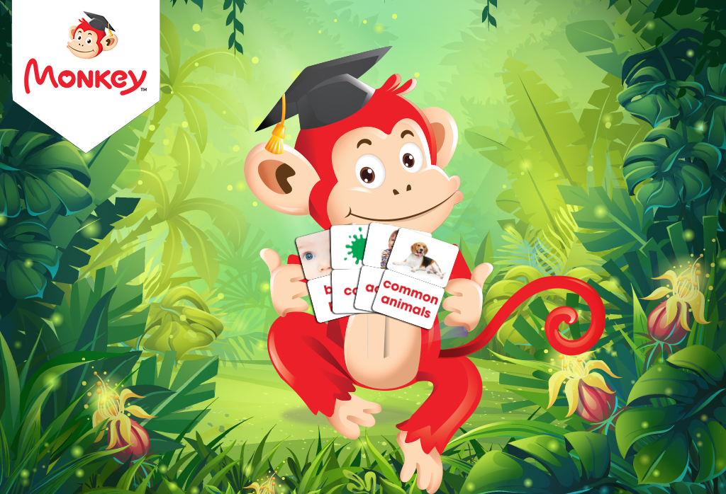 Monkey Junior áp dụng phương pháp tráo thẻ nhanh Glenn Doman như thế nào?