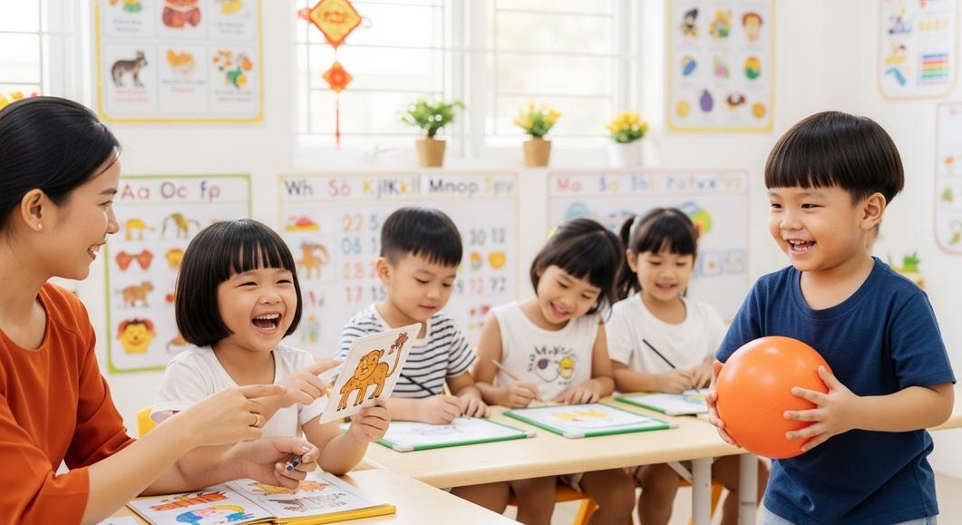 hoạt động học tiếng Anh mầm non